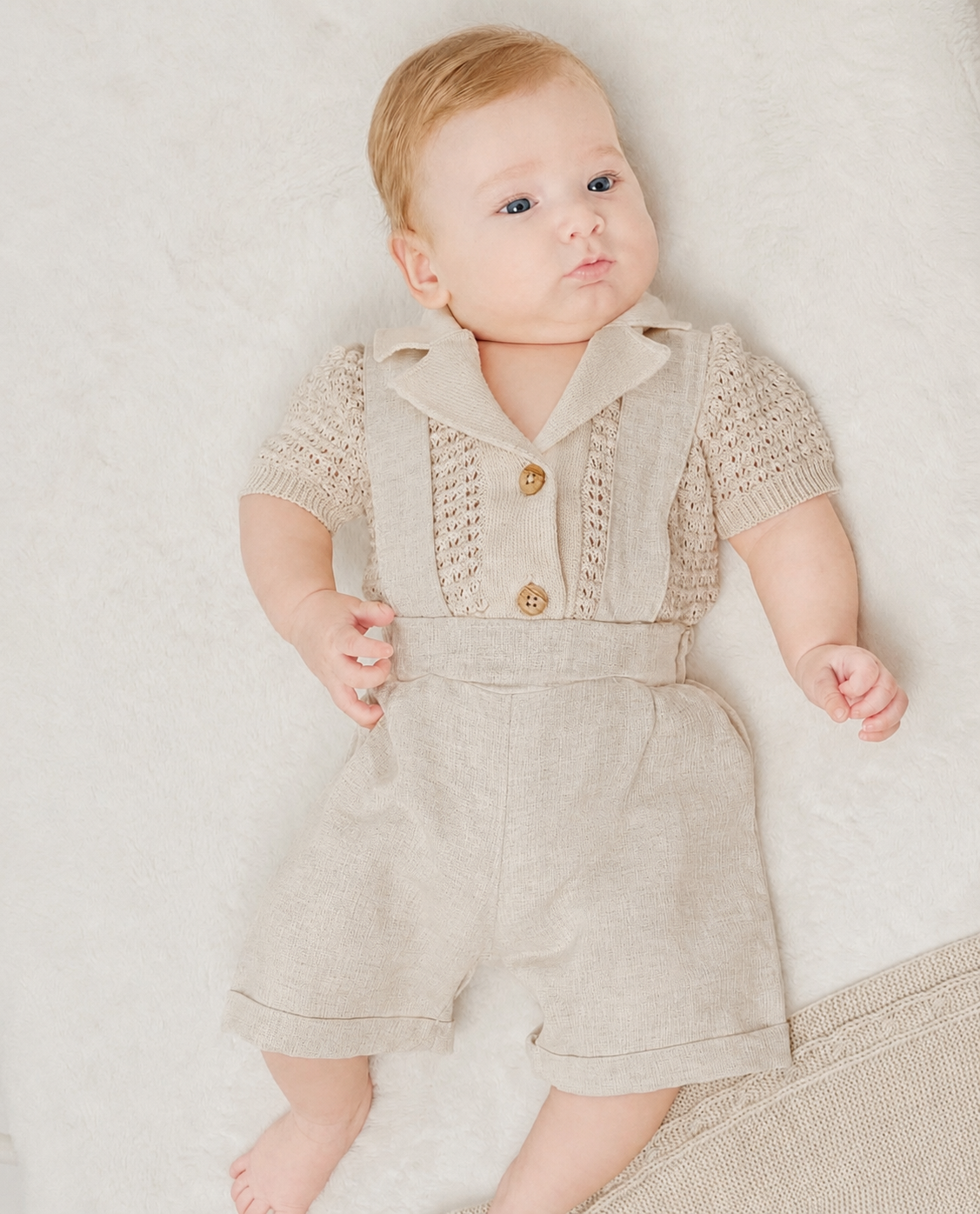 Completo Elegante Neonato 100% Cotone