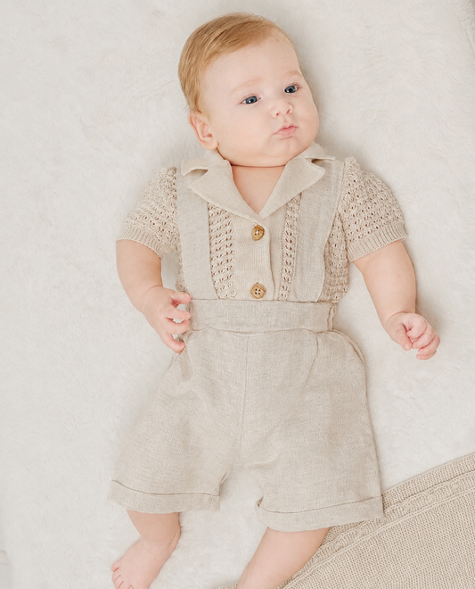 Completo Elegante Neonato 100% Cotone