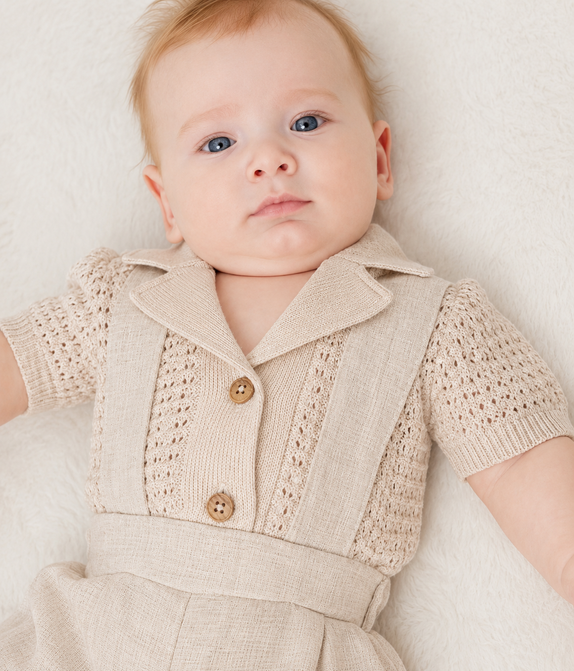 Completo Elegante Neonato 100% Cotone