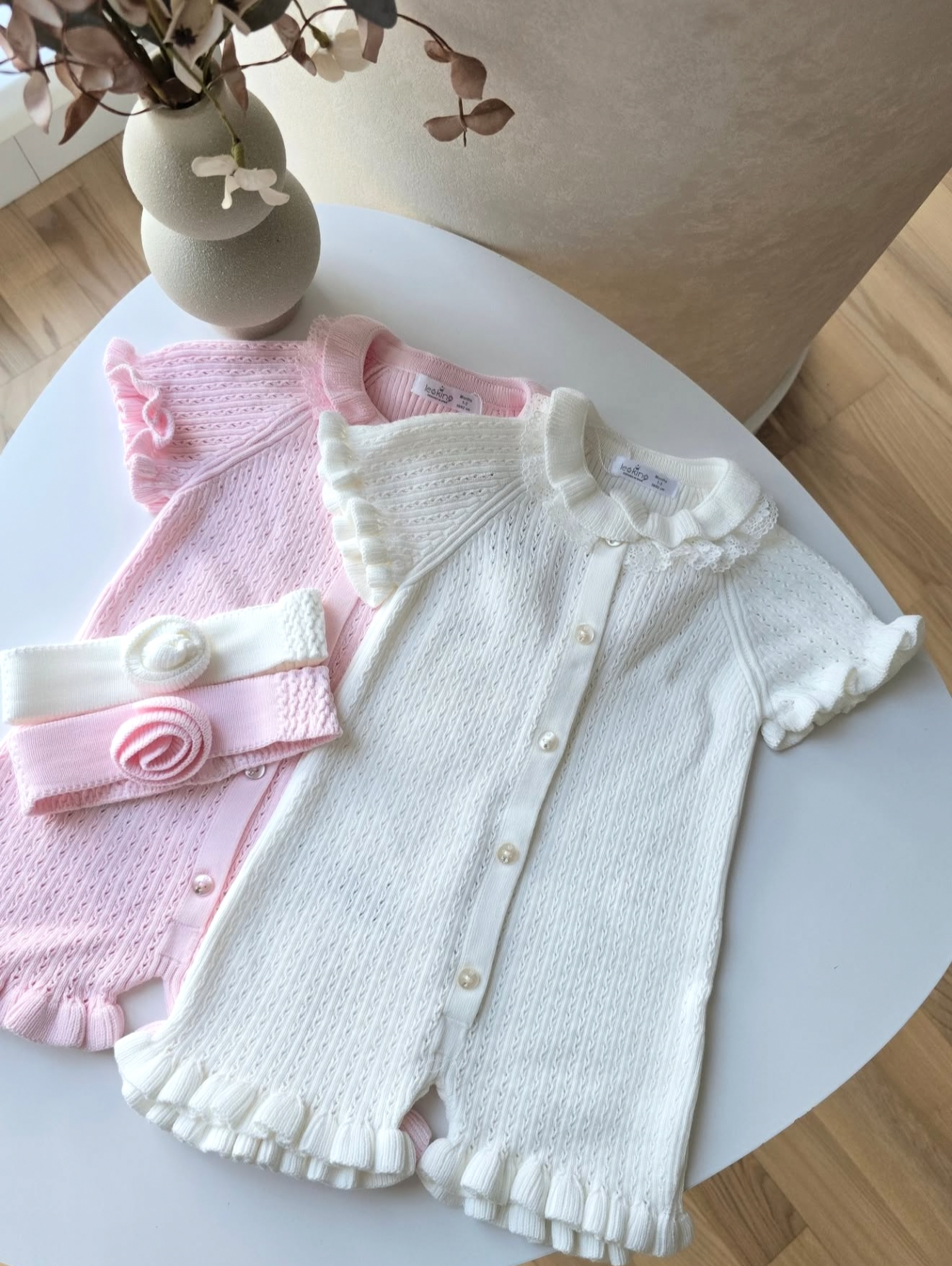 Tutina Neonata Con Fascetta 100% Cotone