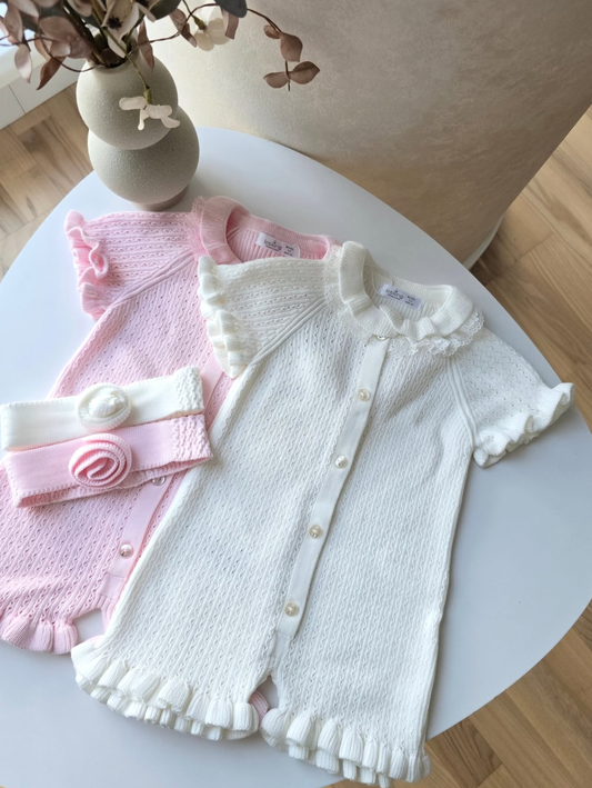 Tutina Neonata Con Fascetta 100% Cotone