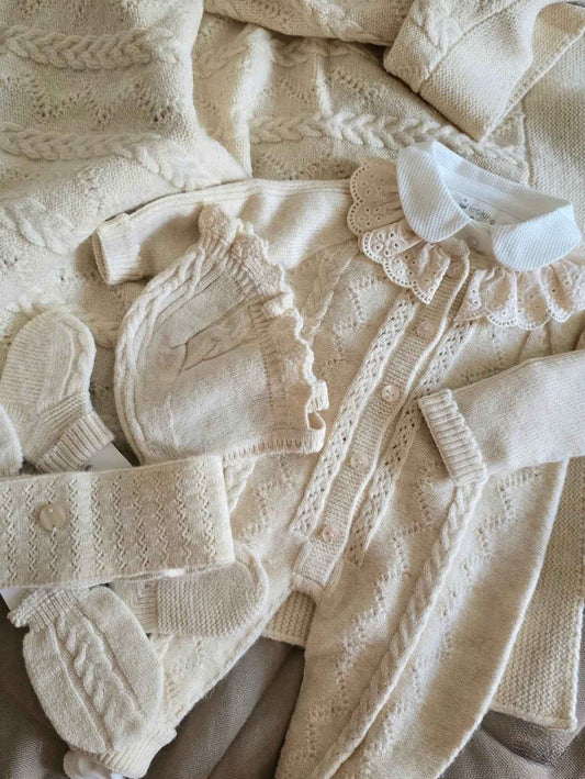 Corredino nascita neonata in lana merino - 10 pezzi