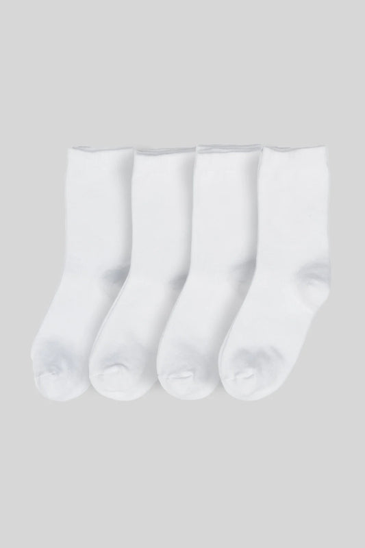 Set di Calzini Bianchi Basic – 4 Paia - MiniMe- color