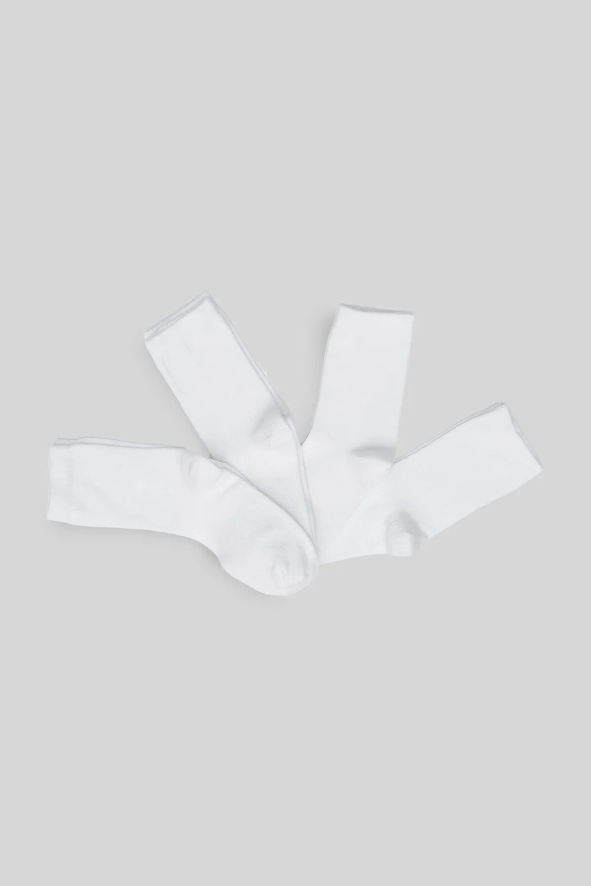 Set di Calzini Bianchi Basic – 4 Paia - MiniMe- color