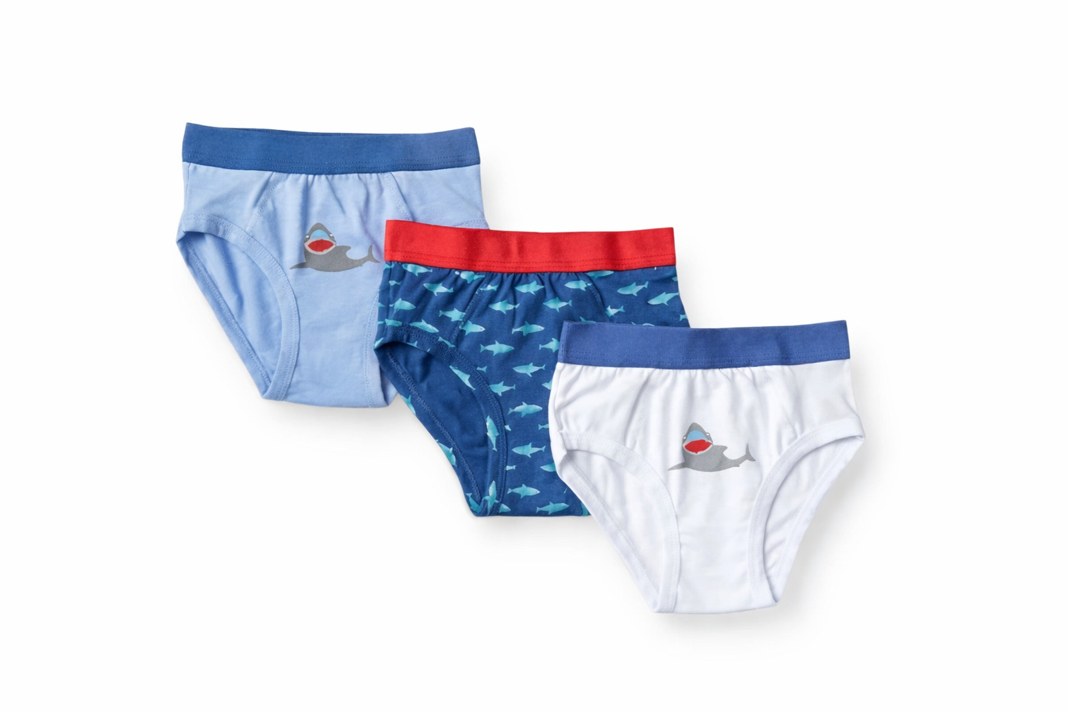 Set 3 Slip Bambino “Shark” in Cotone Elasticizzato - MiniMe- color