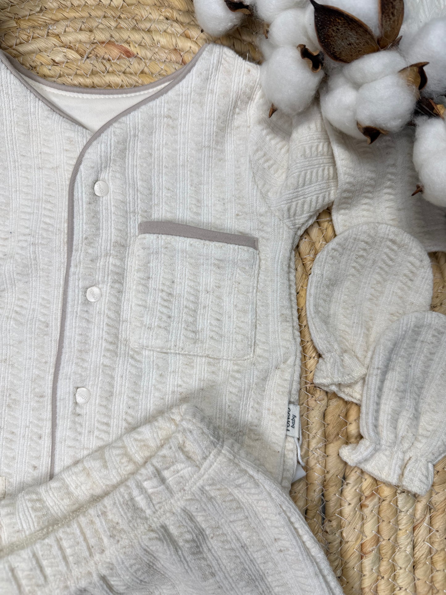 Set nascita 5 pezzi 100% cotone