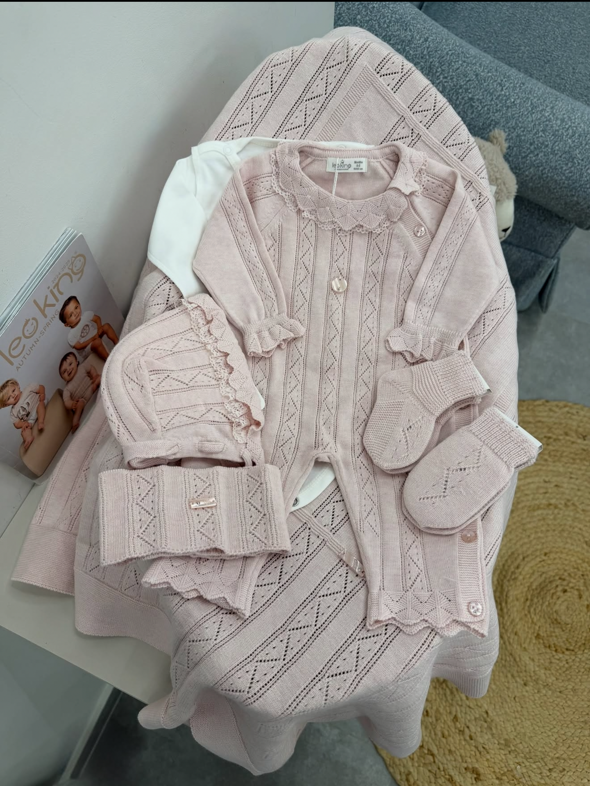Corredino Nascita Neonata 8 Pezzi 100% Cotone