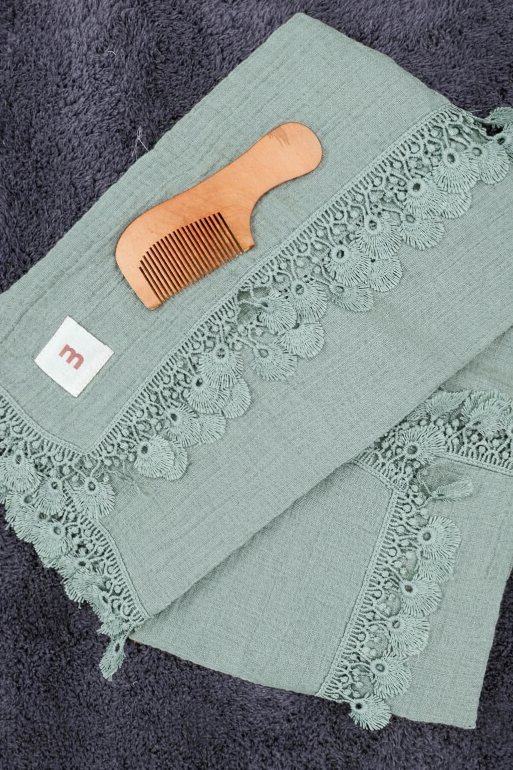 Mussola, pettine e portaciuccio - MiniMe- color