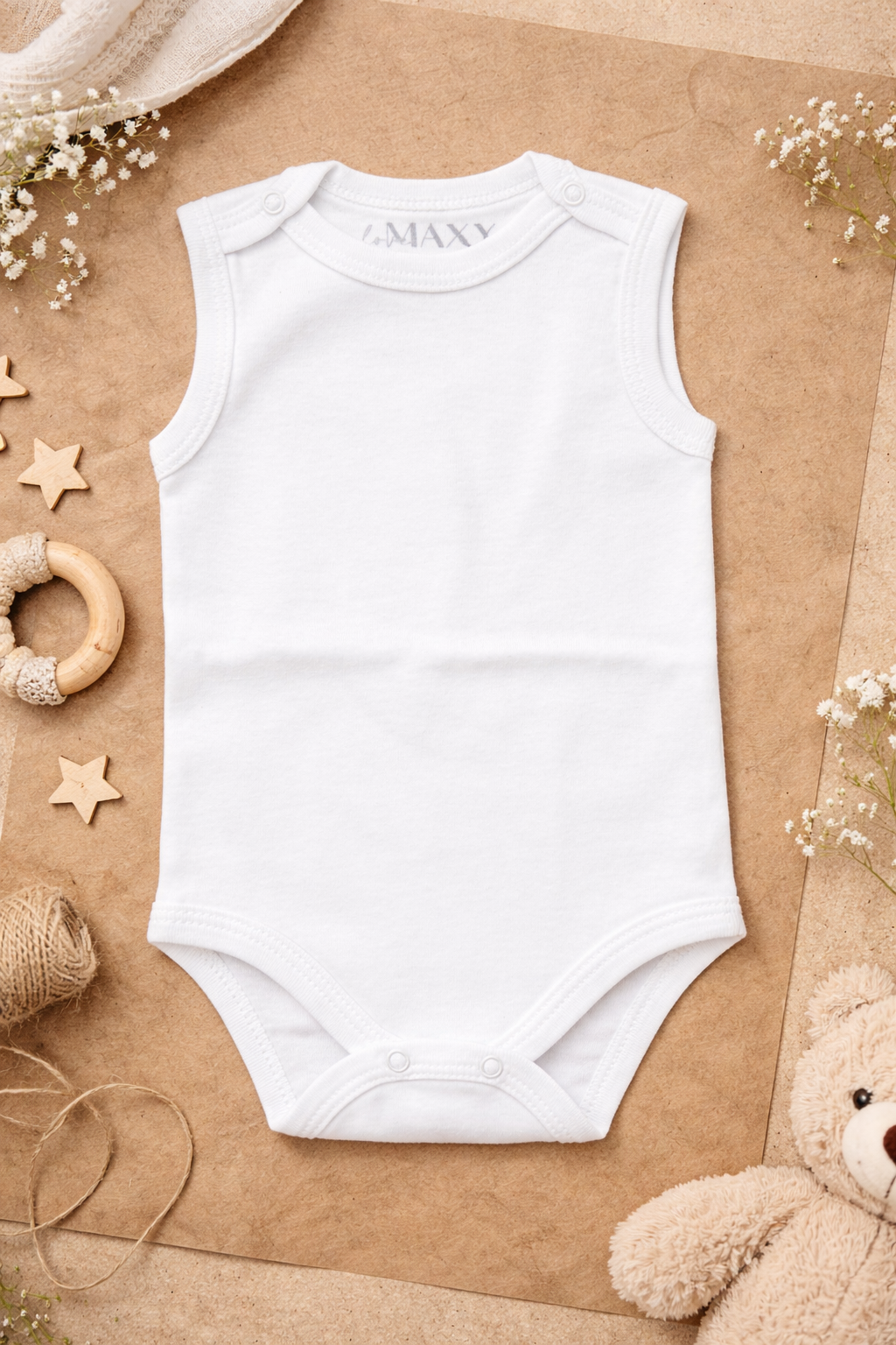 Body smanicato 100% cotone - MiniMe- color