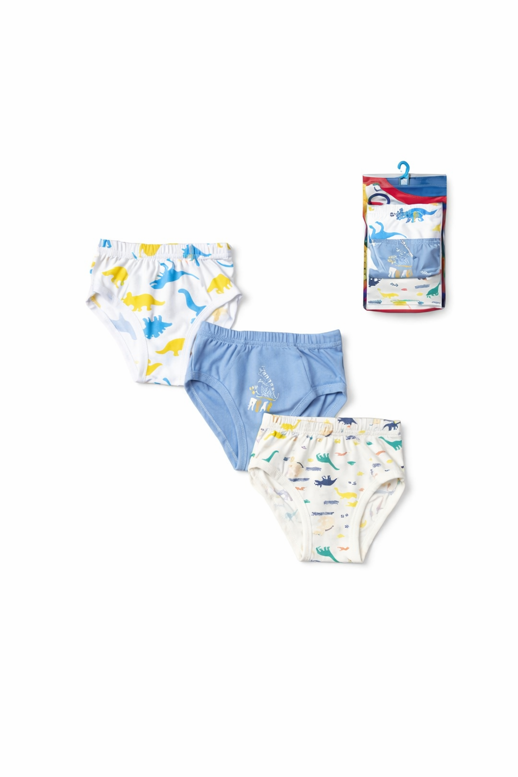 Set 3 Boxer Bambino “Dinosaur” in Cotone Elasticizzato - MiniMe- color