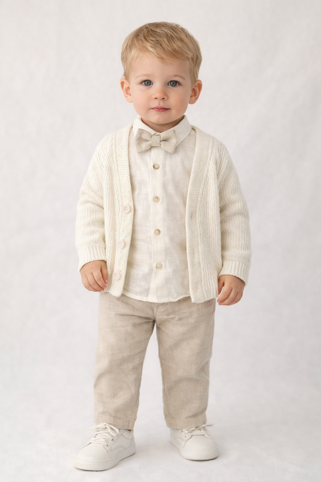 Completo 4 Pezzi in Cotone e Lino - MiniMe- color