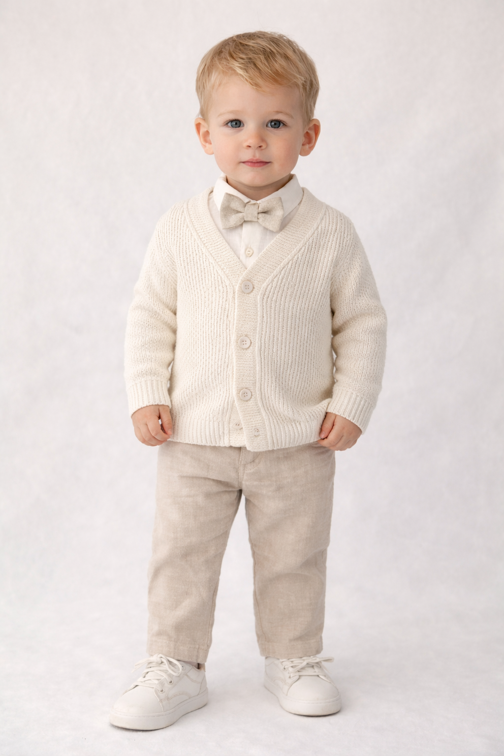 Completo 4 Pezzi in Cotone e Lino - MiniMe- color