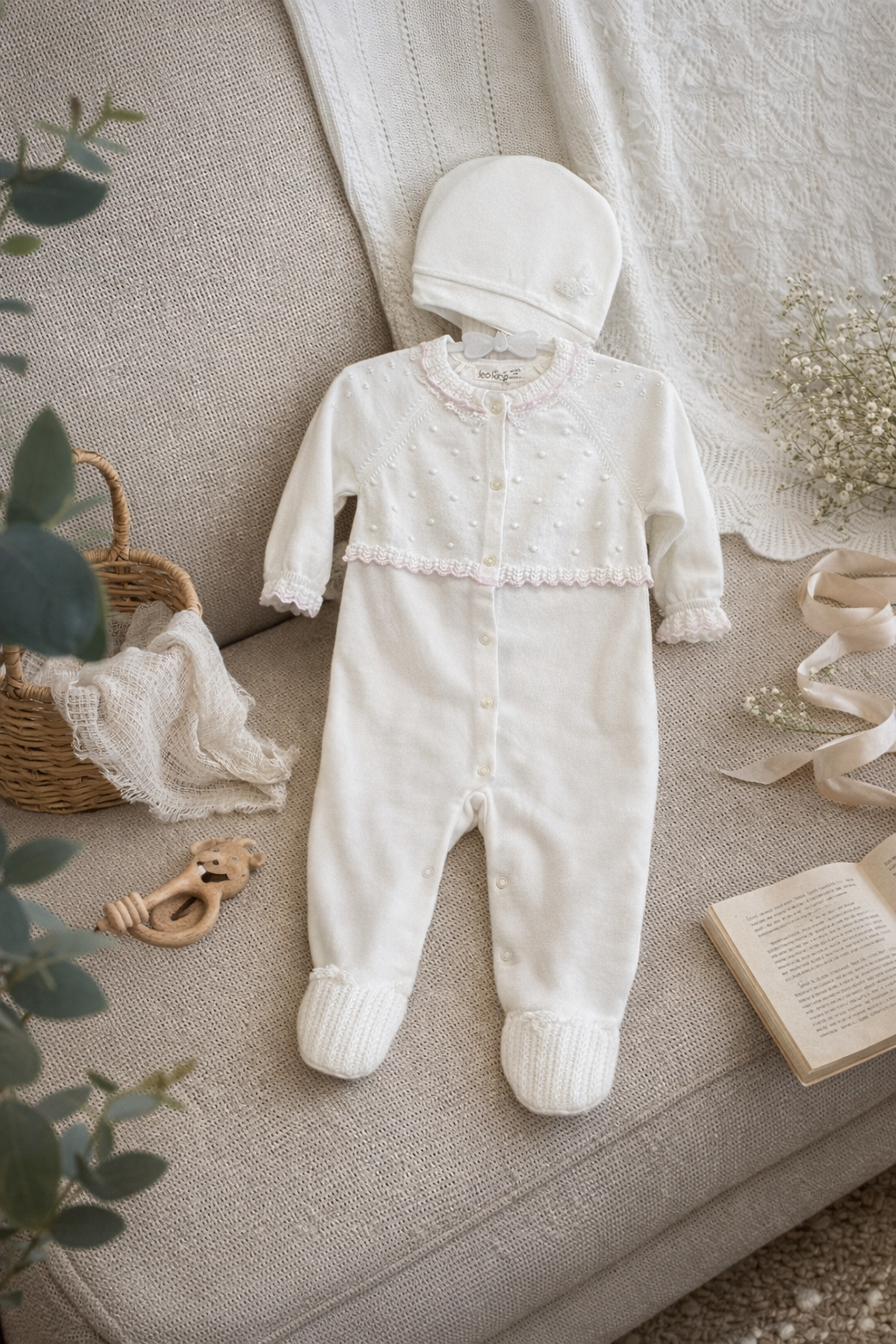 Tutina Neonata con Cappellino - MiniMe- color