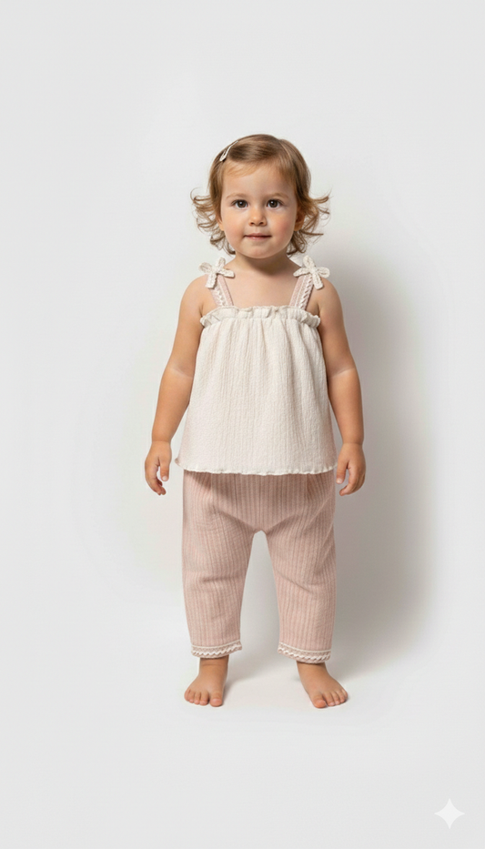 Completo estivo neonata in cotone