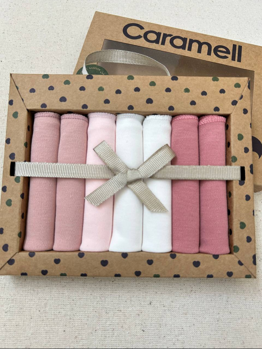 Fazzoletti anti-rigurgito in 100% cotone.