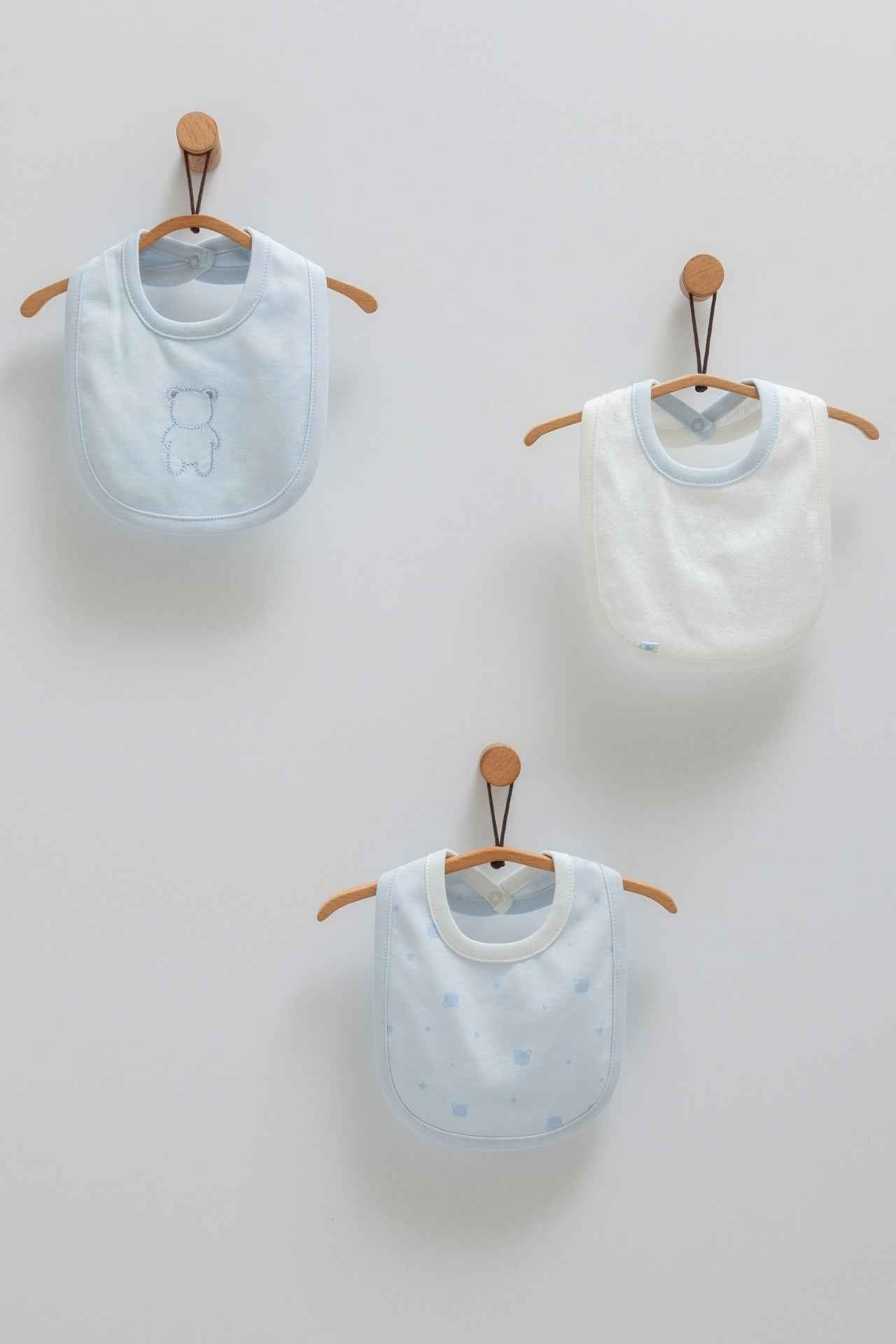 Set 3 Bavaglini 100% Cotone