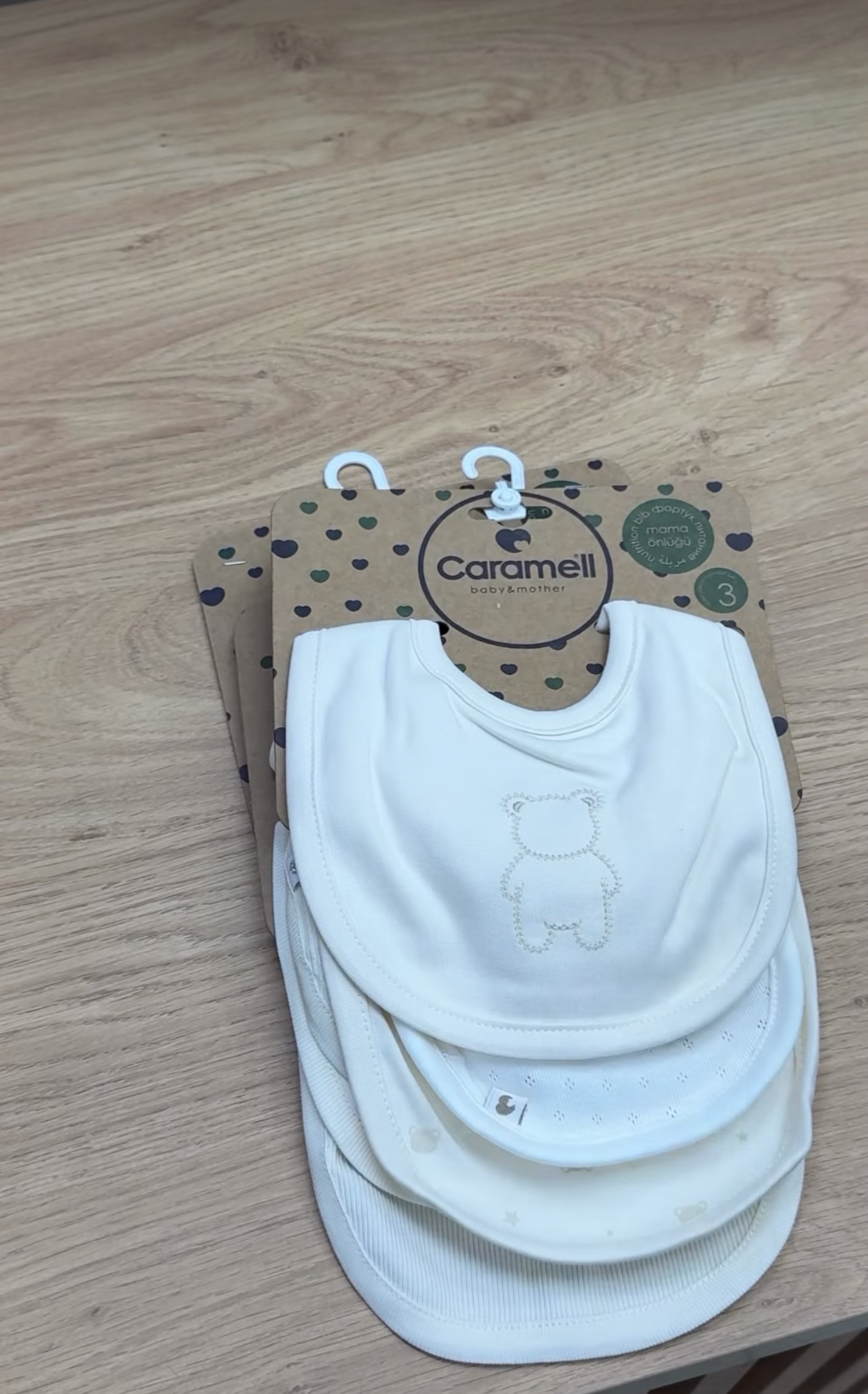 Set 3 Bavaglini 100% Cotone