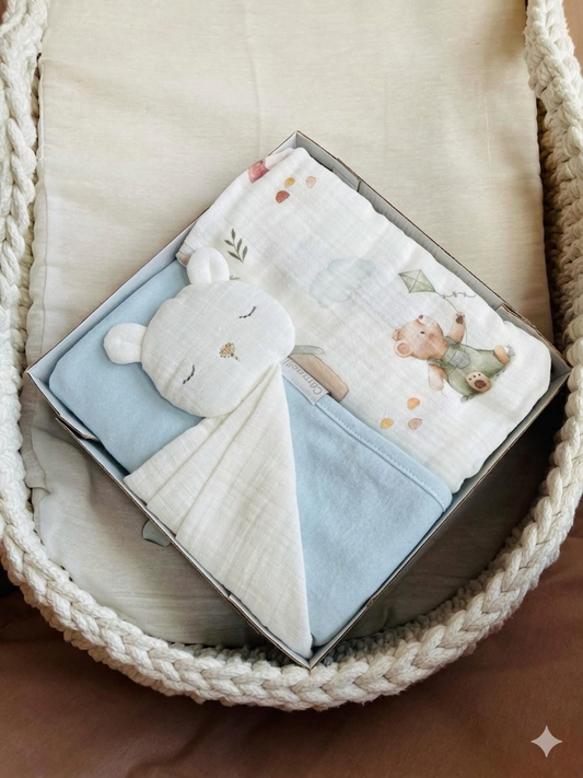 Set di Coperte/Mussole + Doudou Peluche