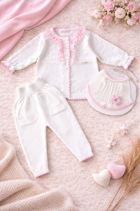 Completo 2 Pezzi + Bavaglino Coordinato