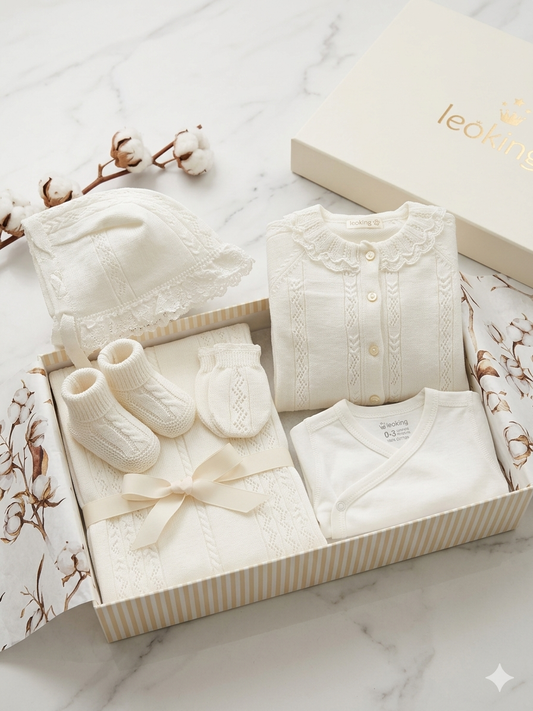 Corredino Nascita Neonata 100% cotone - 7 Pezzi