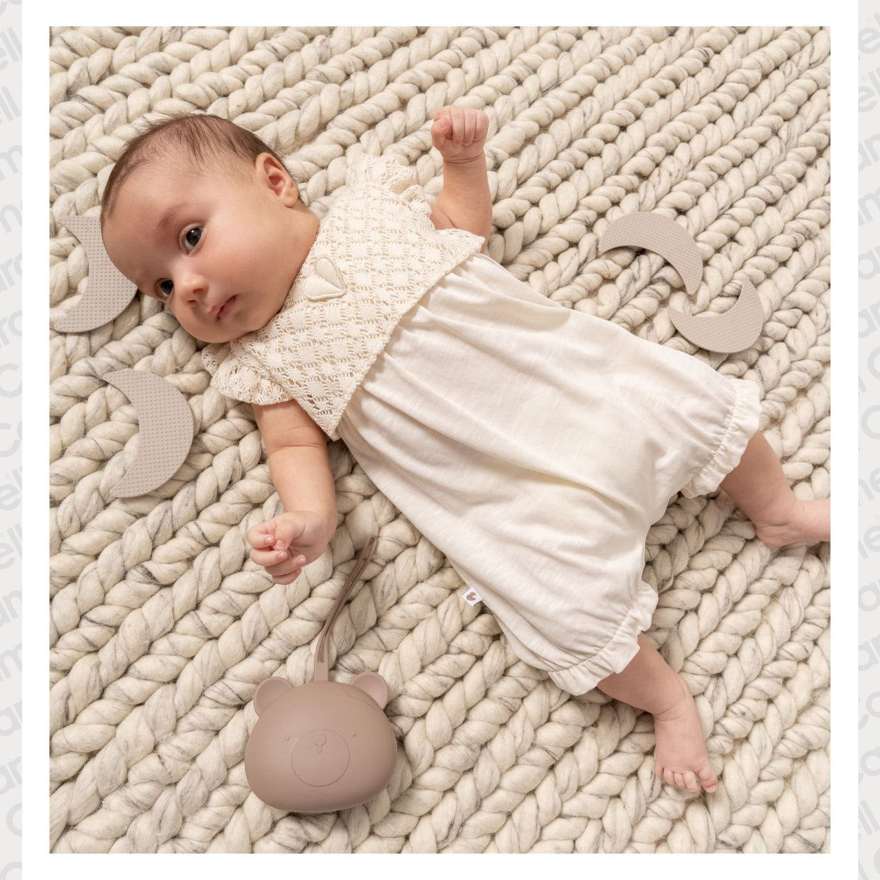 Organic Cotton Summer Romper with Crafted Details for Newborns
