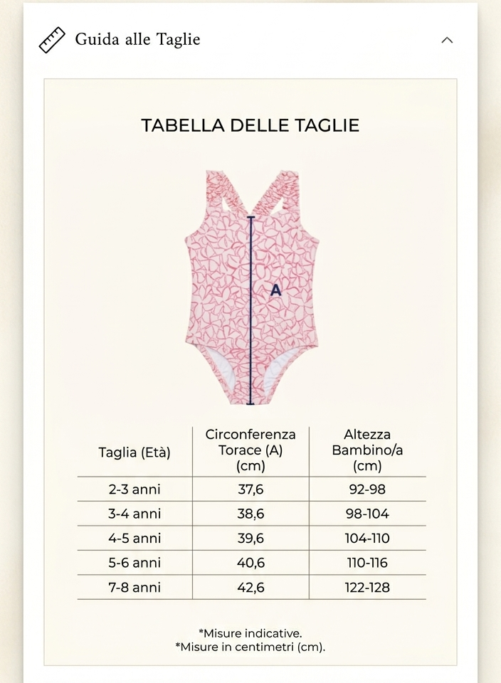 Costume Intero Bambina Con UPF50+ Integrata