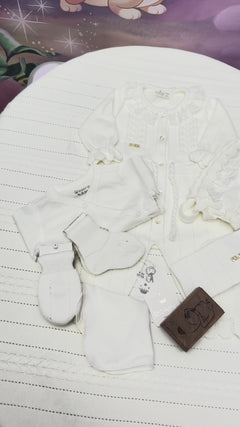 Corredino Nascita Neonata 8 Pezzi 100% Cotone